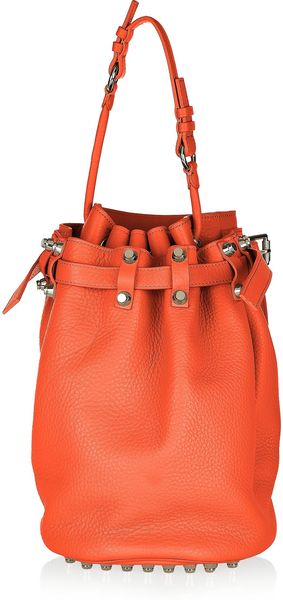 Alexander Wang Diego Textured Leather Shoulder Bag - Lyst