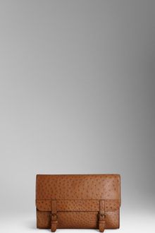 Burberry Ostrich Leather Document Case - Lyst