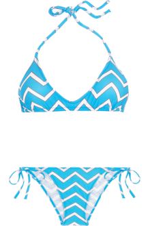 Charlie By Matthew Zink Jeni Charlie Printed Halterneck Bikini - Lyst