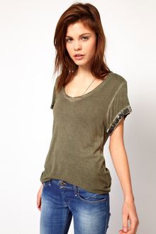 Diesel T-Shirt with Embellishment - Lyst