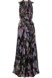 Emilio Pucci Pleated Silkblend Chiffon Gown - Lyst