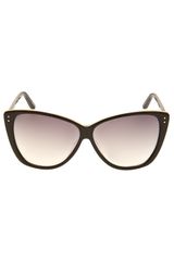 Linda Farrow Metal Rimmed Cat Eye Sunglasses