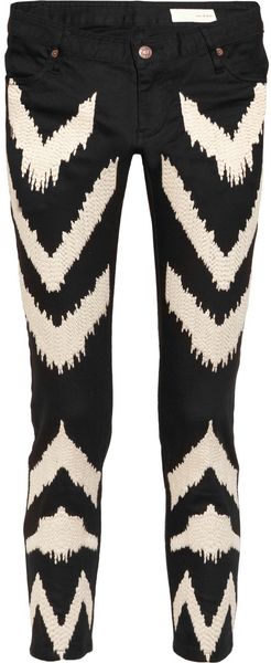 Sass And Bide Full Circle Ikat Embroidered Lowrise Skinny Jeans - Lyst