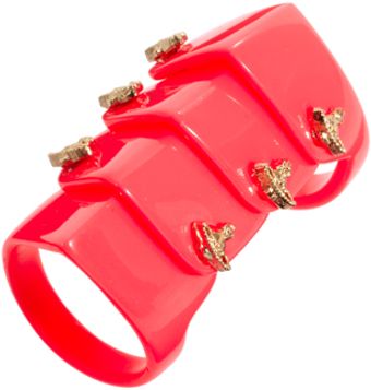 Vivienne Westwood Resin Armour Ring - Lyst