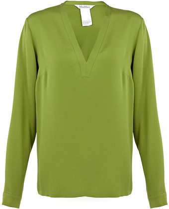 Max Mara Silk Shirt - Lyst