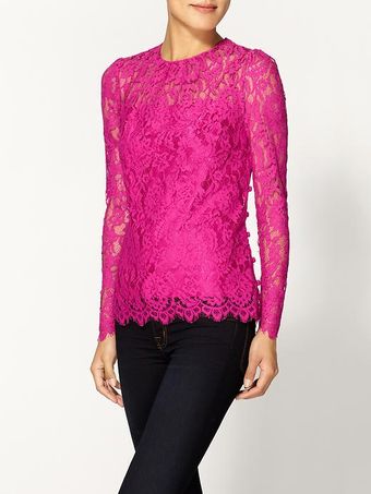 Milly Ivy Lace Blouse - Lyst