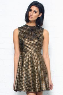 Opening Ceremony Metallic Brocade Dress - Lyst