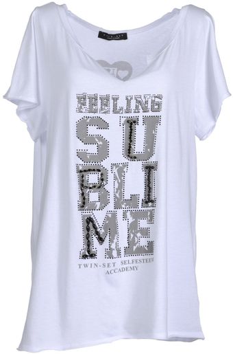 Twin-set Simona Barbieri Short Sleeve Tshirt - Lyst