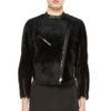 3.1 Phillip Lim Motorcycle Jacket with Leather Panels in Black in Black - Lyst