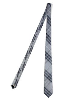 Burberry Pale Iris Blue Checked Rohan Silk Tie - Lyst