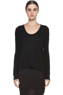 Helmut Lang Helmut Soft Wool Blend Sweater in Black - Lyst