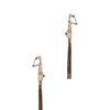 Lanvin Fringe Earrings in Gold in Gold - Lyst
