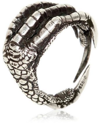 Ann Demeulemeester Pigeon Claw Silver Ring - Lyst