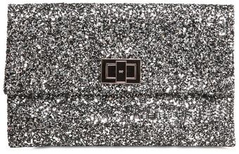 Anya Hindmarch Valorie Glitter Fabric Clutch - Lyst