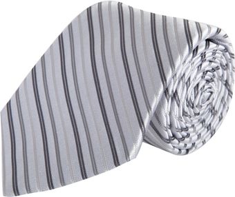 Barneys New York Narrow Diagonal Stripe Tie - Lyst
