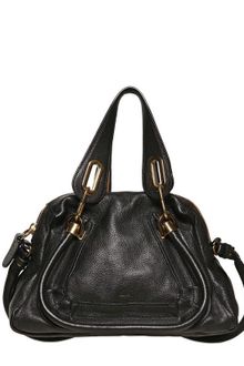 Chloé Mini Paraty Grained Leather Top Handle - Lyst