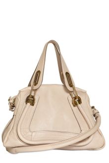 Chloé Mini Paraty Grained Leather Top Handle - Lyst