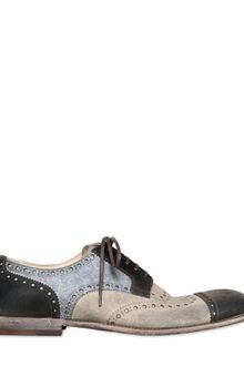 Dolce & Gabbana Milano Waxed Tricolor Derby Shoes - Lyst