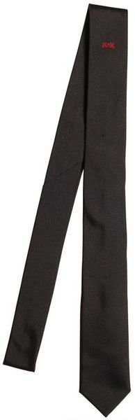 DSquared2 5cm Dc Logo Embroidery Silk Ottoman Tie - Lyst
