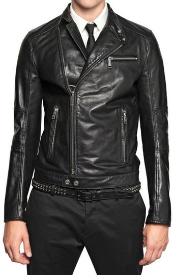 DSquared2 Chiodo Leather Jacket - Lyst