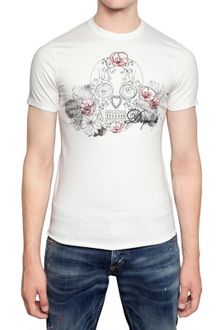 DSquared2 Skull Puff Print Cotton Jersey T-Shirt - Lyst