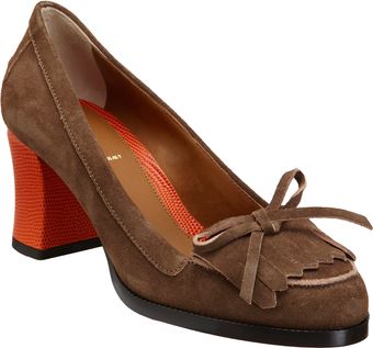Fendi Austen Loafer Pump - Lyst