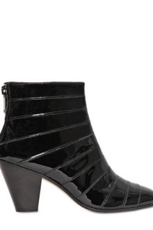 Gareth Pugh 50mm Cuban Heel Patent Leather Boots - Lyst