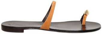 Giuseppe Zanotti Suede Metal Sandals - Lyst