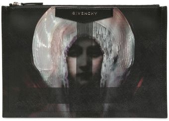 Givenchy Madonna Print Coated Pvc Large Pouch - Lyst