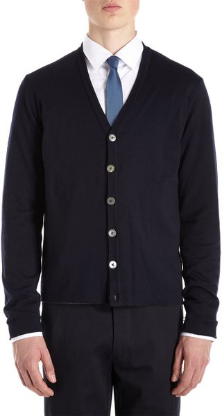 Jil Sander Reversible Cardigan - Lyst