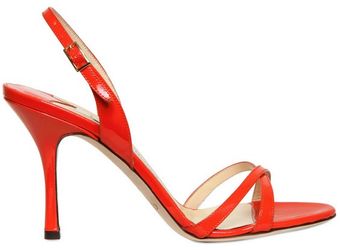 Jimmy Choo 85mm India Patent Leather Sandals - Lyst