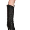 Lanvin 130mm Embroidered Leather Boots in Black - Lyst