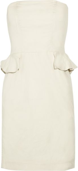 Marc By Marc Jacobs Bianca Peplum Stretchcotton Twill Dress - Lyst