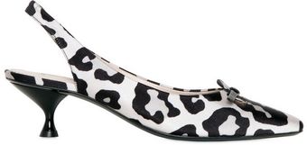 Marc Jacobs 55mm Leopard Print Satin Pointy Pumps - Lyst