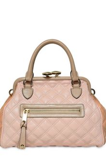 Marc Jacobs Mini Stam Three Tone Quilted Leather Bag - Lyst
