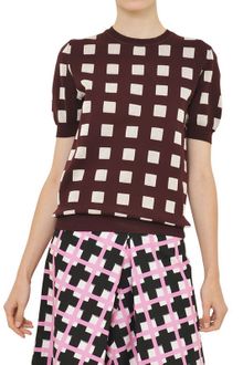 Marni Cotton Jacquard Knit Sweater - Lyst