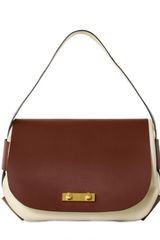 Marni Two Tone Leather Medium Top Handle