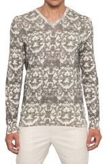 McQ by Alexander McQueen Bleached Fly Printed Cotton Sweater