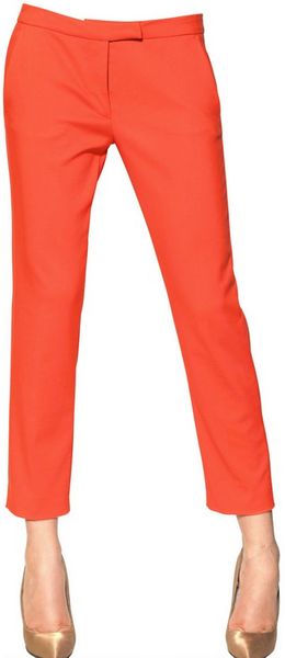 MSGM Techno Stretch Cotton Trousers - Lyst