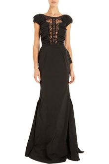Nina Ricci Lace Inset Gown - Lyst