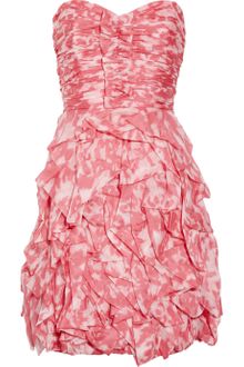 Notte By Marchesa Printed Silk-organza Dress - Lyst