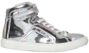 Pierre Hardy Iridescent Leather Sneakers - Lyst