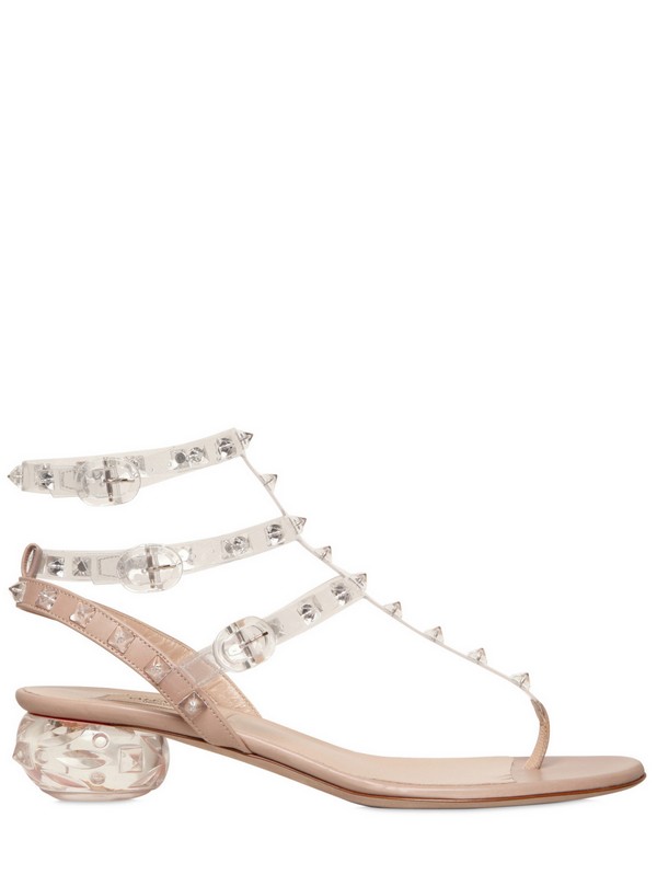 valentino clear heels