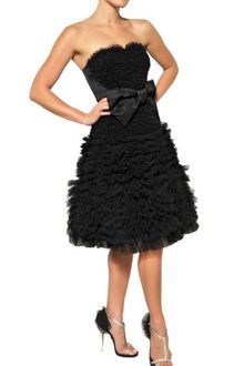 Viktor & Rolf Techno Tulle On Silk Satin Dress - Lyst