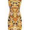 Alexander Mcqueen Hummingbirdprint Dress in Yellow (multicoloured) - Lyst