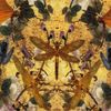 Alexander Mcqueen Hummingbirdprint Dress in Yellow (multicoloured) - Lyst