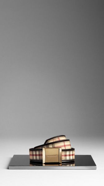 Burberry Check Belt - Lyst