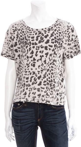Current/Elliott Leopard Freshman Tee - Lyst