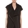 Helmut Lang  Soft Sweatshirt Hood Vest  in Black - Lyst