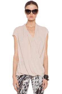 Helmut Lang Soft Shroud Twist Top  - Lyst
